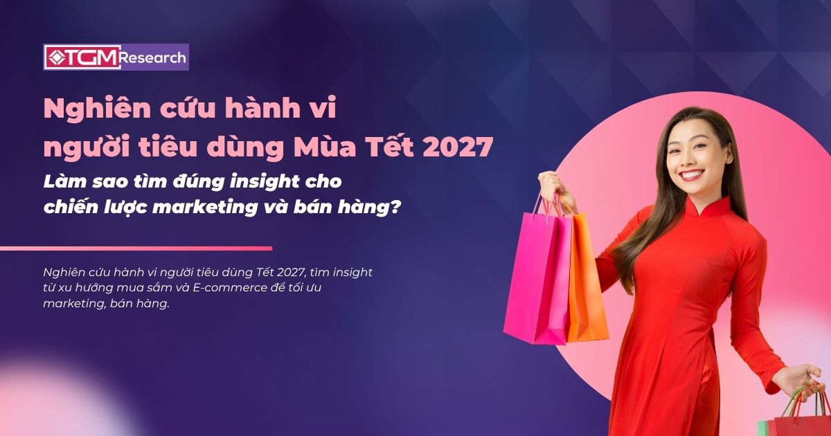 Nghiên cứu hành vi người tiêu dùng Tết 2027: Làm sao tìm đúng insight cho chiến lược marketing và bán hàng?